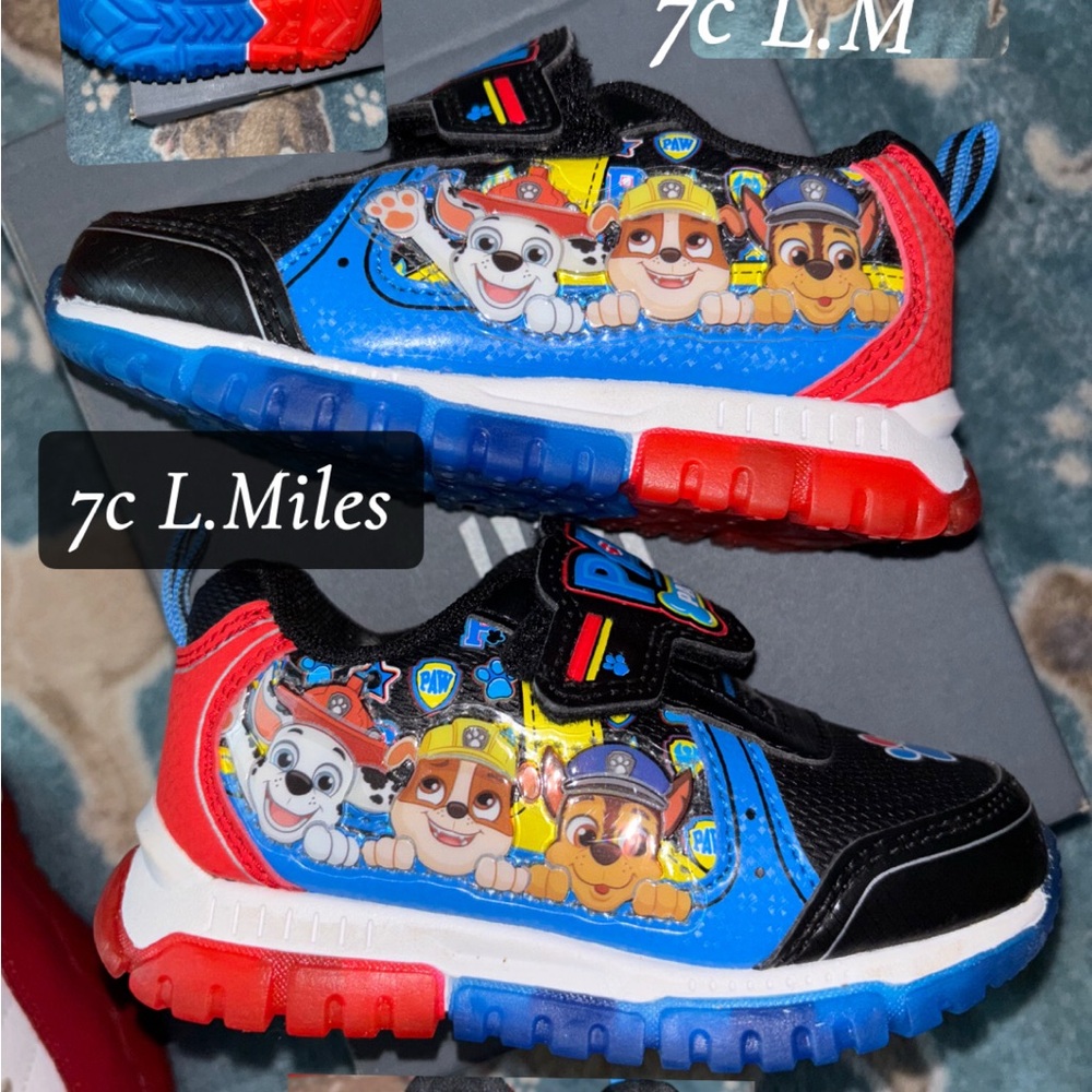 Paw Patrol Kids Sneakers - Black, Blue, Red
